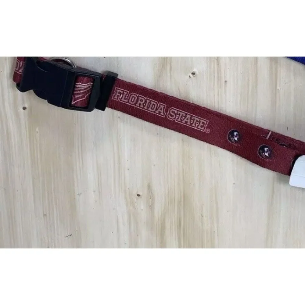 FSU Florida State University Seminoles NCAA Dog Collar Size‎ Large NWT